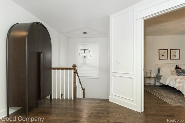 1017 N Maple Ave, Royal Oak, MI 48067 - corridor featuring an upstairs landing and wood finished floors