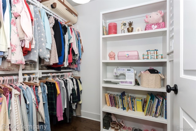 1017 N Maple Ave, Royal Oak, MI 48067 - spacious closet featuring wood finished floors