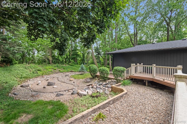 3405 Pine Estates Dr, Bloomfield Hills, MI 48323 - view of yard with a deck