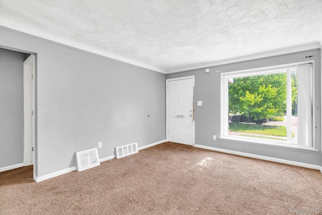 20069 Goulburn St, Detroit, MI 48205 - carpeted empty room with a textured ceiling and baseboards