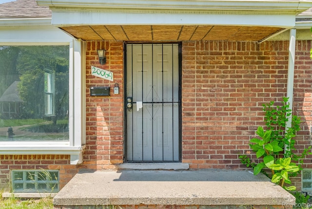 20069 Goulburn St, Detroit, MI 48205 - view of exterior entry with brick siding