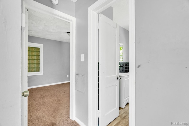 20069 Goulburn St, Detroit, MI 48205 - hallway featuring carpet floors and baseboards