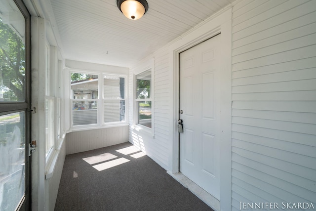 884 Emerson Ave, Muskegon, MI 49442 - view of unfurnished sunroom