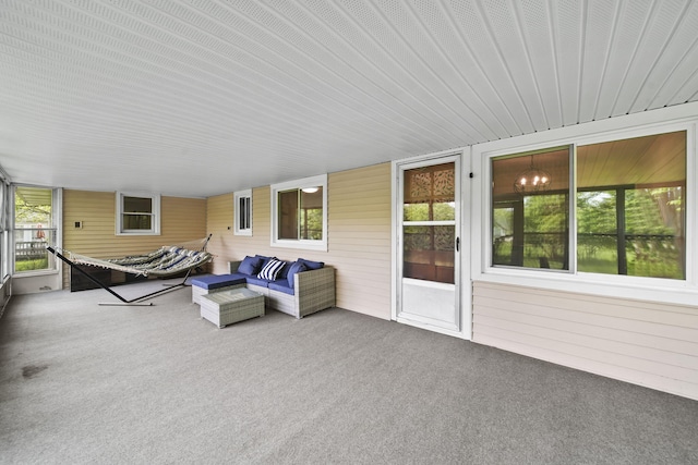 2618 Greencliff Dr, East Lansing, MI 48823 - sunroom / solarium with an outdoor hangout area