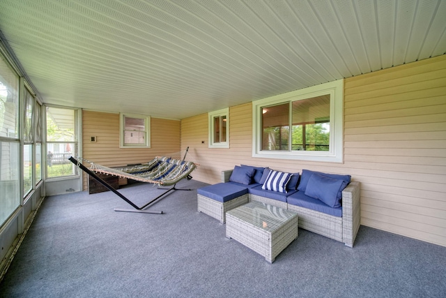 2618 Greencliff Dr, East Lansing, MI 48823 - sunroom / solarium with healthy amount of natural light and outdoor lounge area