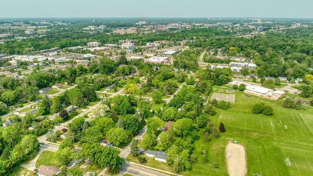 2618 Greencliff Dr, East Lansing, MI 48823 - bird's eye view of a tree filled landscape