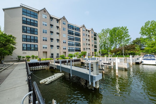 240 Water St Unit 1A, Saint Joseph, MI 49085 - dock area featuring a water view