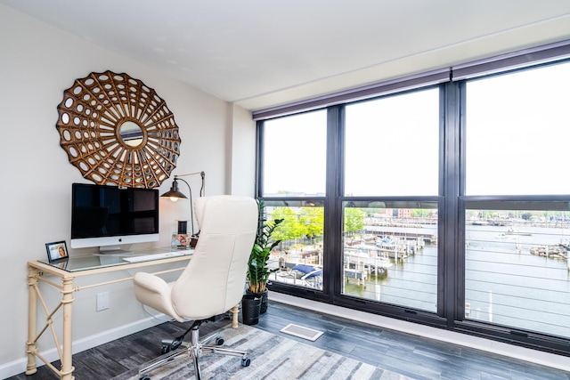 240 Water St Unit 1A, Saint Joseph, MI 49085 - office featuring wood finished floors and baseboards