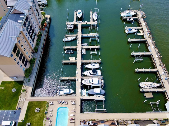 240 Water St Unit 1A, Saint Joseph, MI 49085 - drone / aerial view of a large body of water