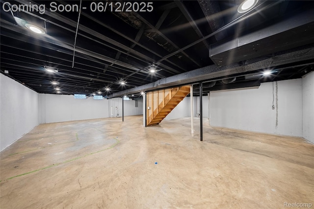 8487 Sherwood Dr, Grosse Ile, MI 48138 - finished basement featuring stairs