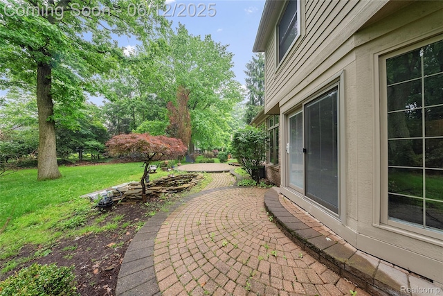 8487 Sherwood Dr, Grosse Ile, MI 48138 - view of patio with view of scattered trees