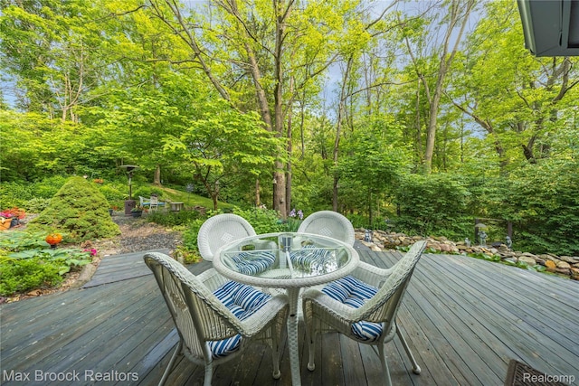 1982 E Coon Lake Rd, Howell, MI 48843 - deck with outdoor dining area