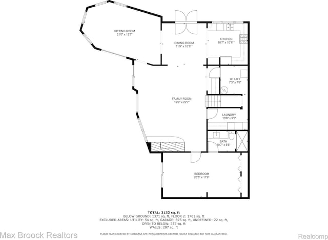 1982 E Coon Lake Rd, Howell, MI 48843 - view of property floor plan