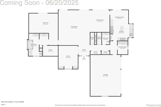 4541 Rivers Edge, Troy, MI 48098 - view of property floor plan