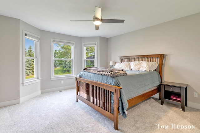 158 Brewer Park Cir, Grand Rapids, MI 49548 - bedroom featuring carpet floors, baseboards, and a ceiling fan