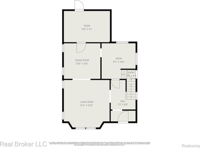 9236 Manistique St, Detroit, MI 48224 - view of property floor plan