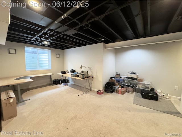 6038 Mayapple Dr, Troy, MI 48085 - basement featuring carpet flooring