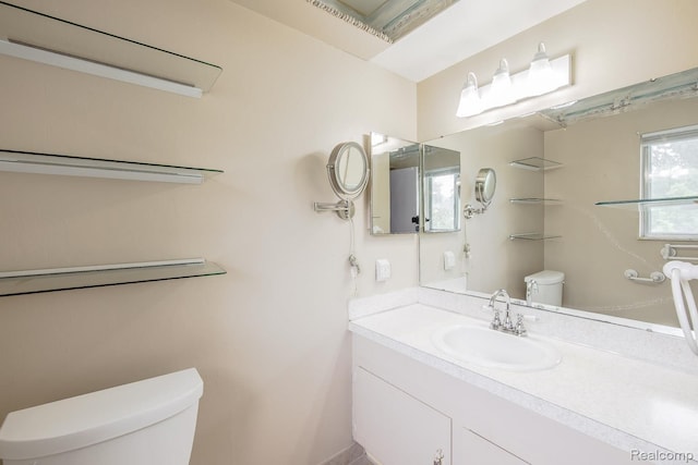 1231 Duckwood Ct, White Lake, MI 48383 - half bathroom featuring toilet and vanity