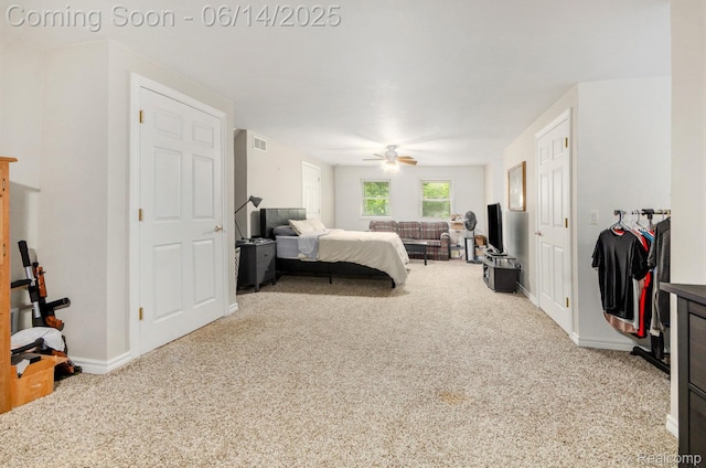 61995 Mount Vernon Rd, Washington, MI 48094 - bedroom featuring carpet floors and a ceiling fan