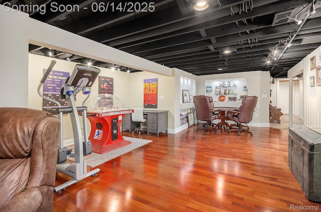 61995 Mount Vernon Rd, Washington, MI 48094 - workout area featuring wood finished floors