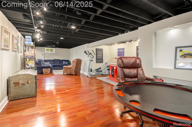 61995 Mount Vernon Rd, Washington, MI 48094 - home office featuring wood finished floors and baseboards