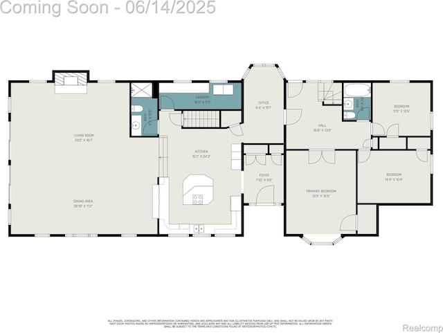 61995 Mount Vernon Rd, Washington, MI 48094 - view of floor plan / room layout