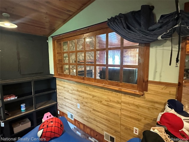5150 Lafave Rd, Black River, MI 48721 - detailed view of wooden walls and wooden ceiling