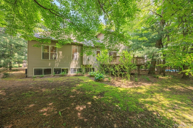 3409 Ancient Dr, Port Huron, MI 48060 - view of yard with a deck