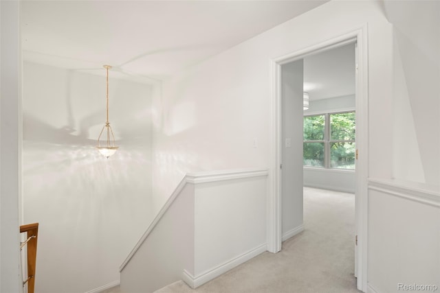 3409 Ancient Dr, Port Huron, MI 48060 - hall featuring an upstairs landing and light colored carpet