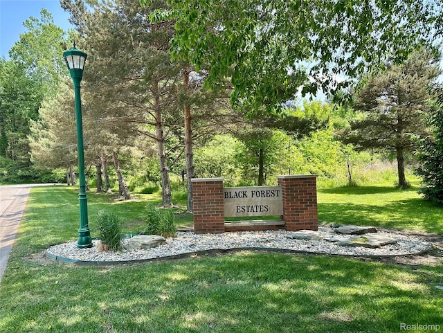 3409 Ancient Dr, Port Huron, MI 48060 - community sign with a lawn