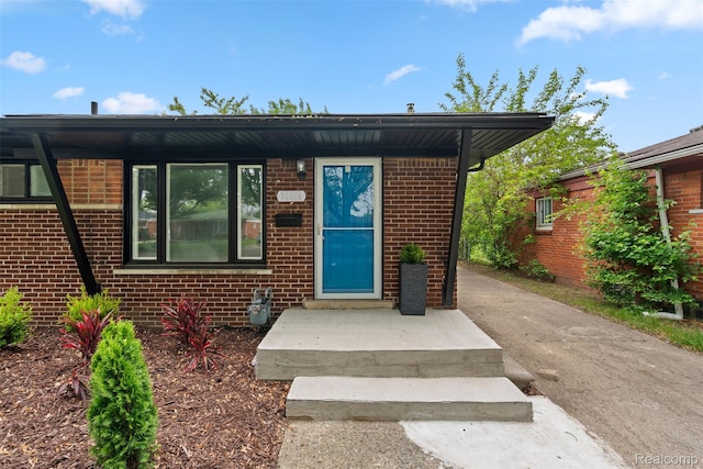 30112 Matthew St, Westland, MI 48186 - property entrance with brick siding