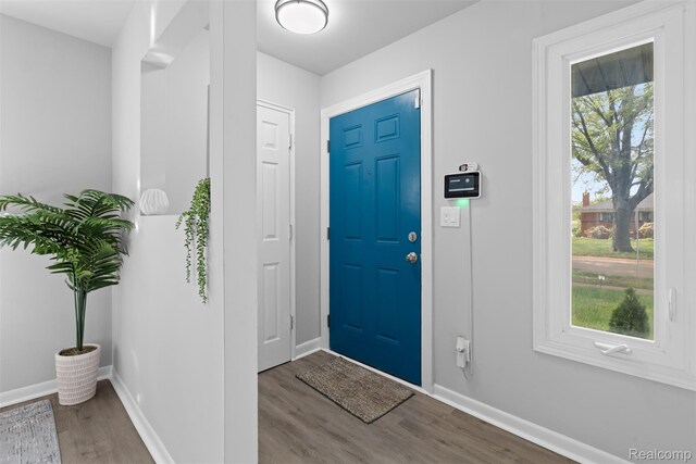 30112 Matthew St, Westland, MI 48186 - entryway featuring wood finished floors, healthy amount of natural light, and baseboards