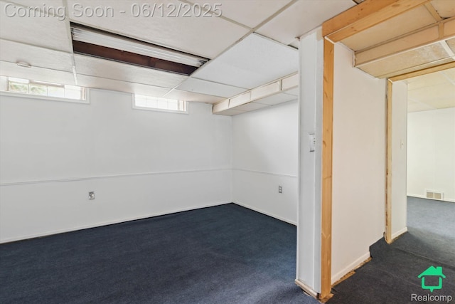 32703 Anita Dr, Westland, MI 48185 - below grade area with dark colored carpet