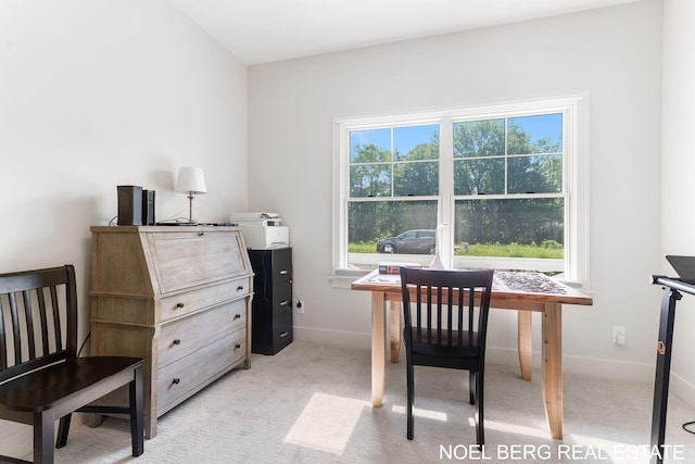 18153 Newgate Ln, Spring Lake, MI 49456 - home office featuring light carpet and baseboards