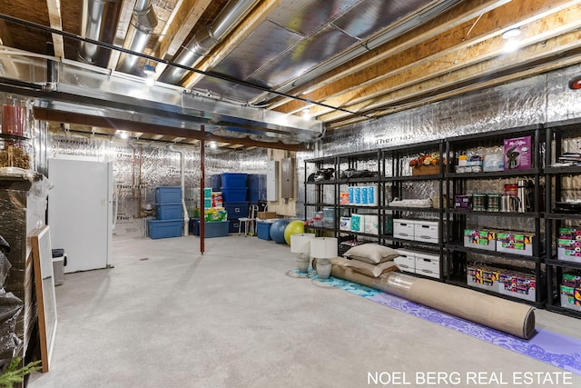 18153 Newgate Ln, Spring Lake, MI 49456 - unfinished basement with electric panel