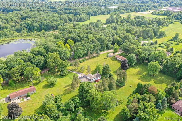 1400 W Predmore Rd, Oakland, MI 48363 - drone / aerial view of a nearby body of water
