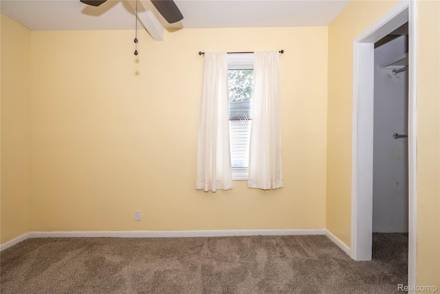 2910 Peerless Ave, Waterford, MI 48328 - carpeted empty room with ceiling fan and baseboards