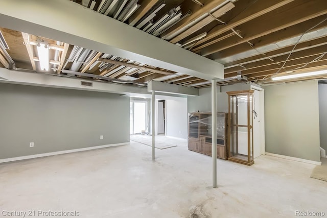 4851 Shoreline Blvd, Waterford, MI 48329 - basement featuring baseboards