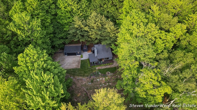 5185 W Nurnberg Rd, Michigan, MI 49411 - aerial view of property and surrounding area