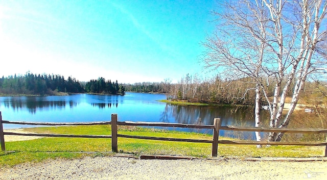 4340 Foothill Dr, Barton City, MI 48705 - water view featuring a heavily wooded area