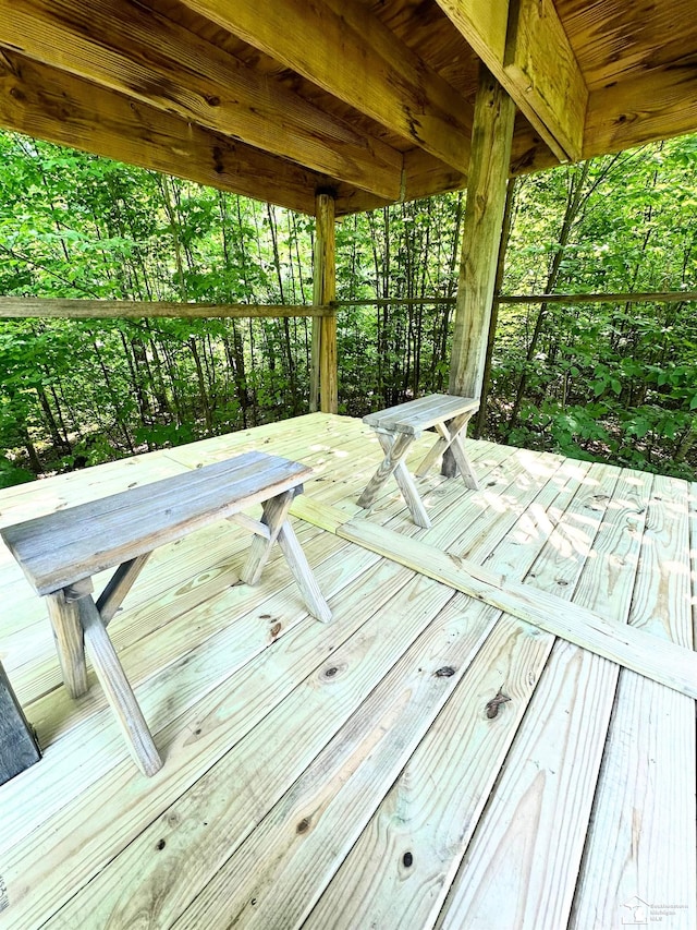 4340 Foothill Dr, Barton City, MI 48705 - view of wooden deck
