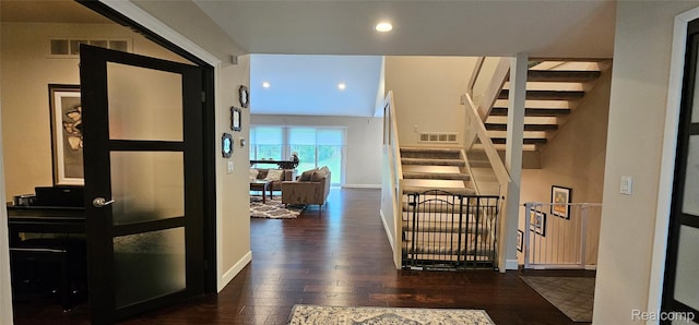 5084 Champlain Cir W, Bloomfield, MI 48323 - staircase with wood finished floors, baseboards, and recessed lighting