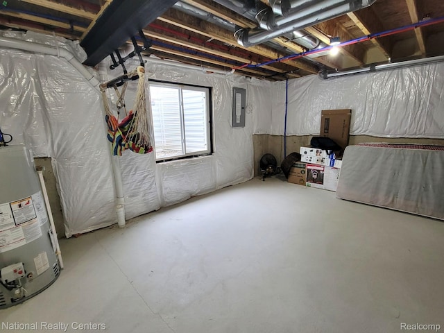 51485 Maple Leaf Dr, Macomb, MI 48042 - basement featuring water heater and electric panel