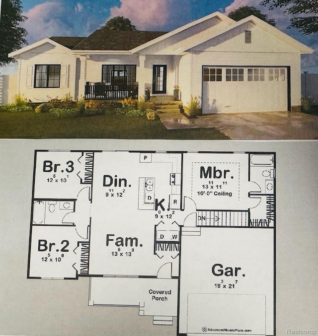 0001 Duquette Rd, Peck, MI 48466 - view of property floor plan