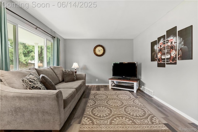 5388 N Georgetown Rd, Grand Blanc, MI 48439 - living area with dark wood finished floors