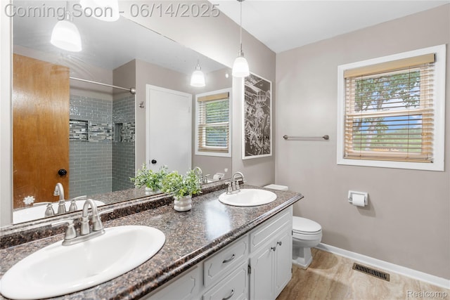 5388 N Georgetown Rd, Grand Blanc, MI 48439 - full bath with double vanity and tiled shower