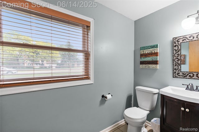 5388 N Georgetown Rd, Grand Blanc, MI 48439 - half bathroom featuring vanity and tile patterned flooring