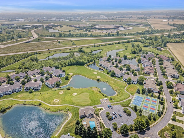 1300 St Andrews Dr, Holland, MI 49423 - aerial overview of property's location featuring a nearby body of water, nearby suburban area, and a golf course
