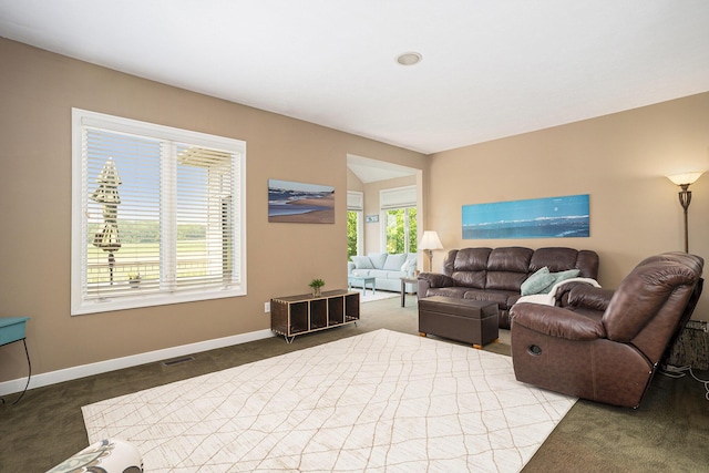 1300 St Andrews Dr, Holland, MI 49423 - living room featuring carpet floors and baseboards