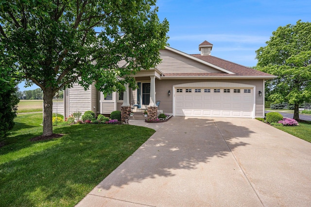 1300 St Andrews Dr, Holland, MI 49423 - view of front of home with driveway, a front yard, and a garage